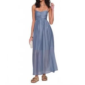 icy blue maxi dress LUCIENNE MAXI DRESS